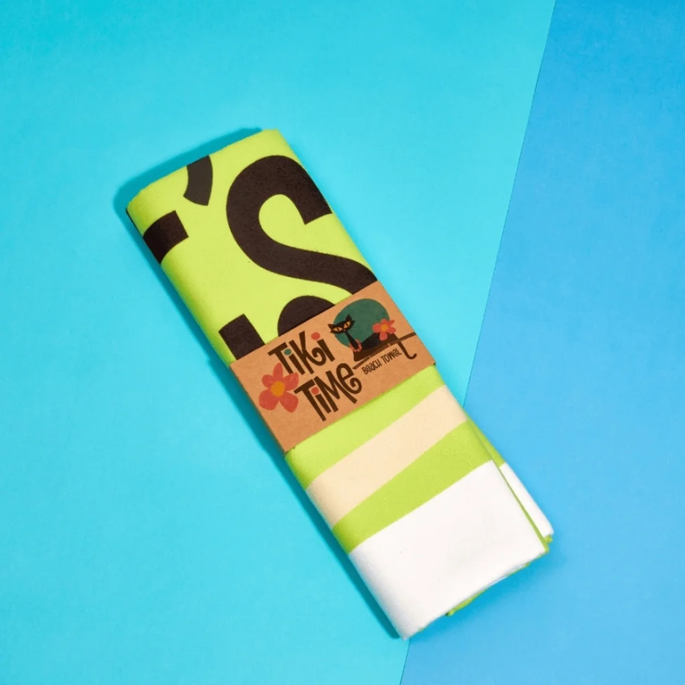 Colorful Tiki Time Beach Towel